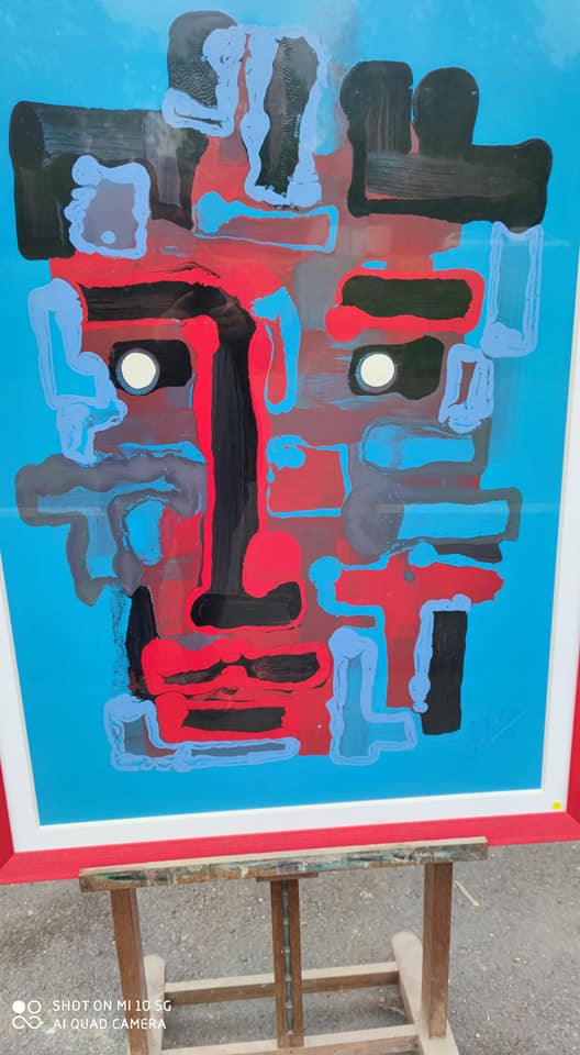 Abstract face painting