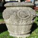 Pair of Medici pot caches in reconstituted stone