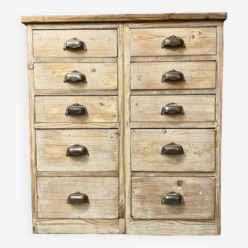 10-drawer wooden chest of drawers