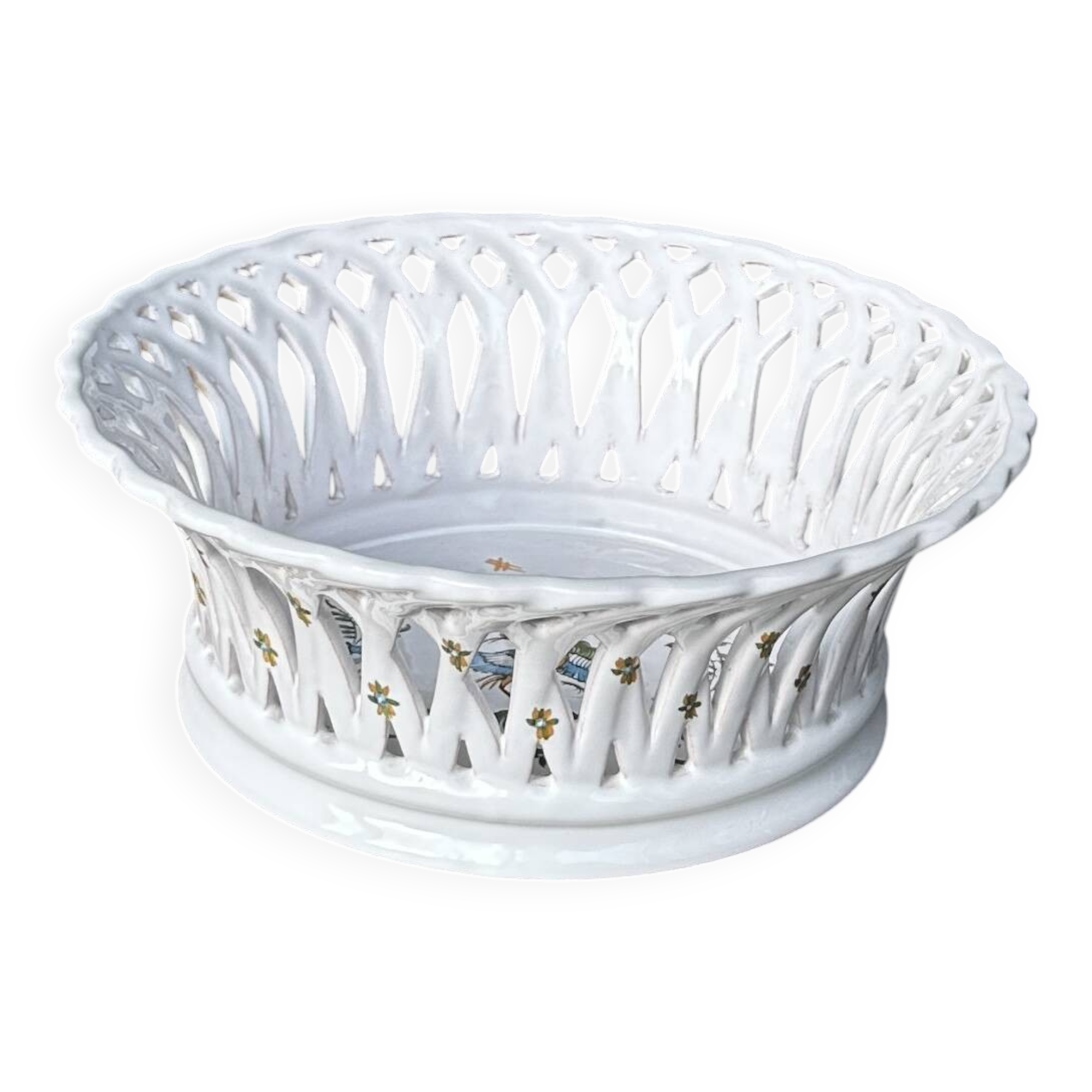 Lallier earthenware salad bowl in Moustiers