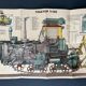 Tractor Poster Original Vintage 1980's Soviet Russian USSR Poster Instructional Wall Sheet