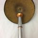 Lampe en chrome 1930 double patine art deco metal doré et cuivre