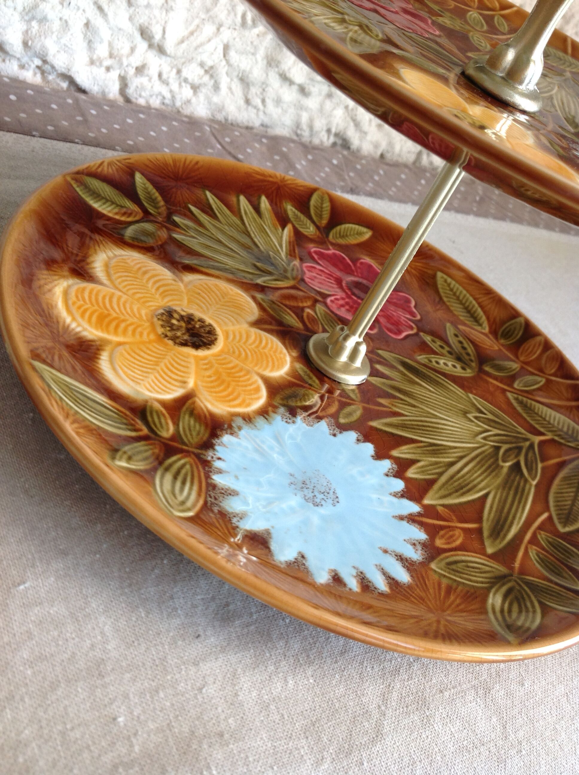 Table servant in sarreguemines vintage 50/60