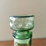 Paire de carafes en verre vert, années 70