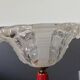 Bronze foot fish lamp, glass cvalla set Ezan art deco style