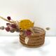 Braided rattan basket from the 70s