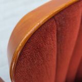 1950s, Danish theater armchairs, furniture velour, original condition.