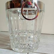 Champagne bucket in crystal 70s