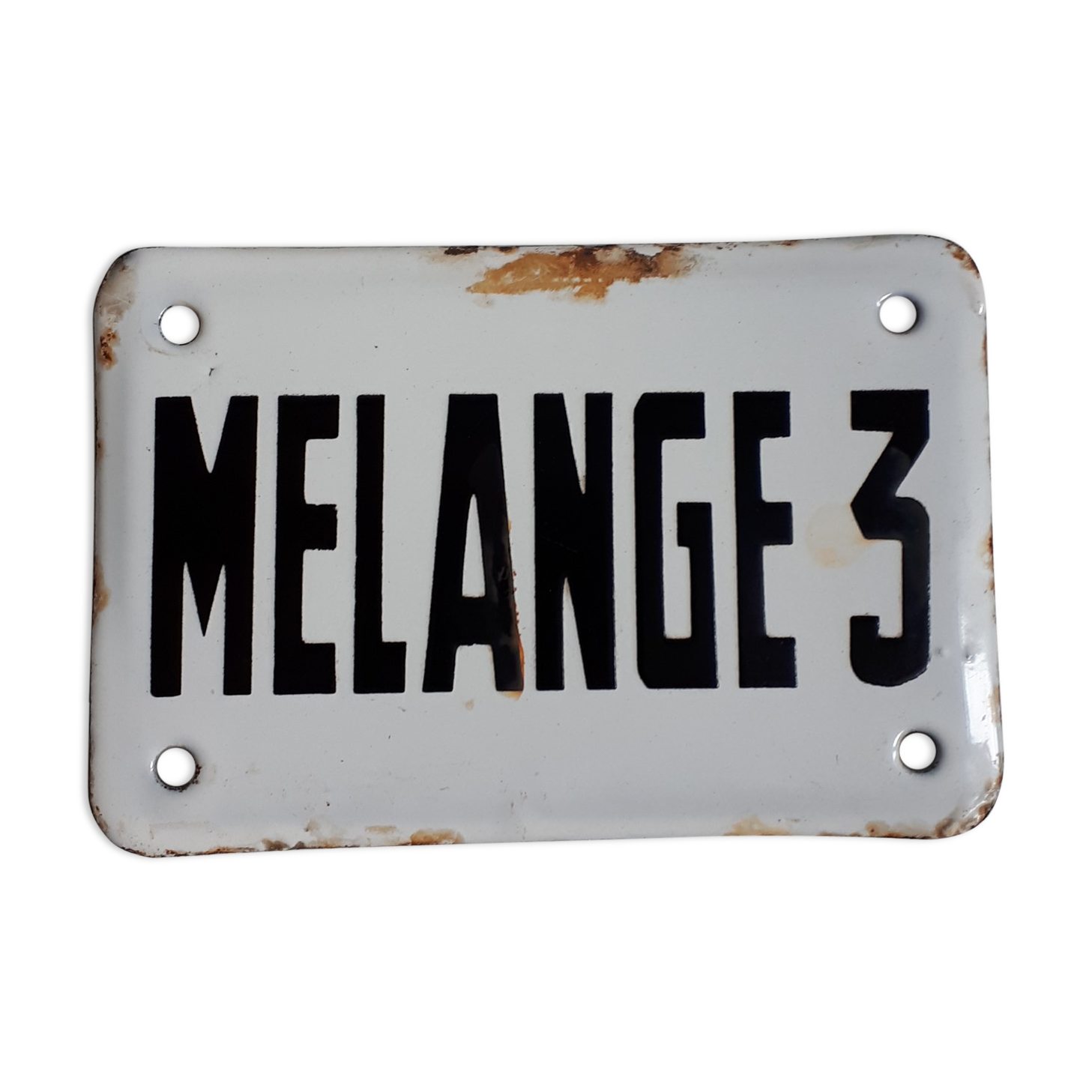 Authentic enameled plate mix 3