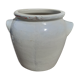 Pot ancien en grés beige