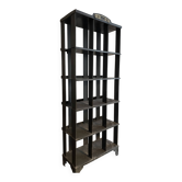 Large metal shelving unit by Strafor, early 20th century.