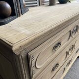 Commode en bois brut