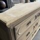 Raw wood chest of drawers