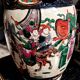 Pair of large ceramic vases from Nanking, China, Asian decor.
