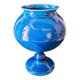 Large Footed Bowl in Cracked Turquoise Earthenware