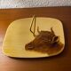 Cheese platter Vallauris bull decoration