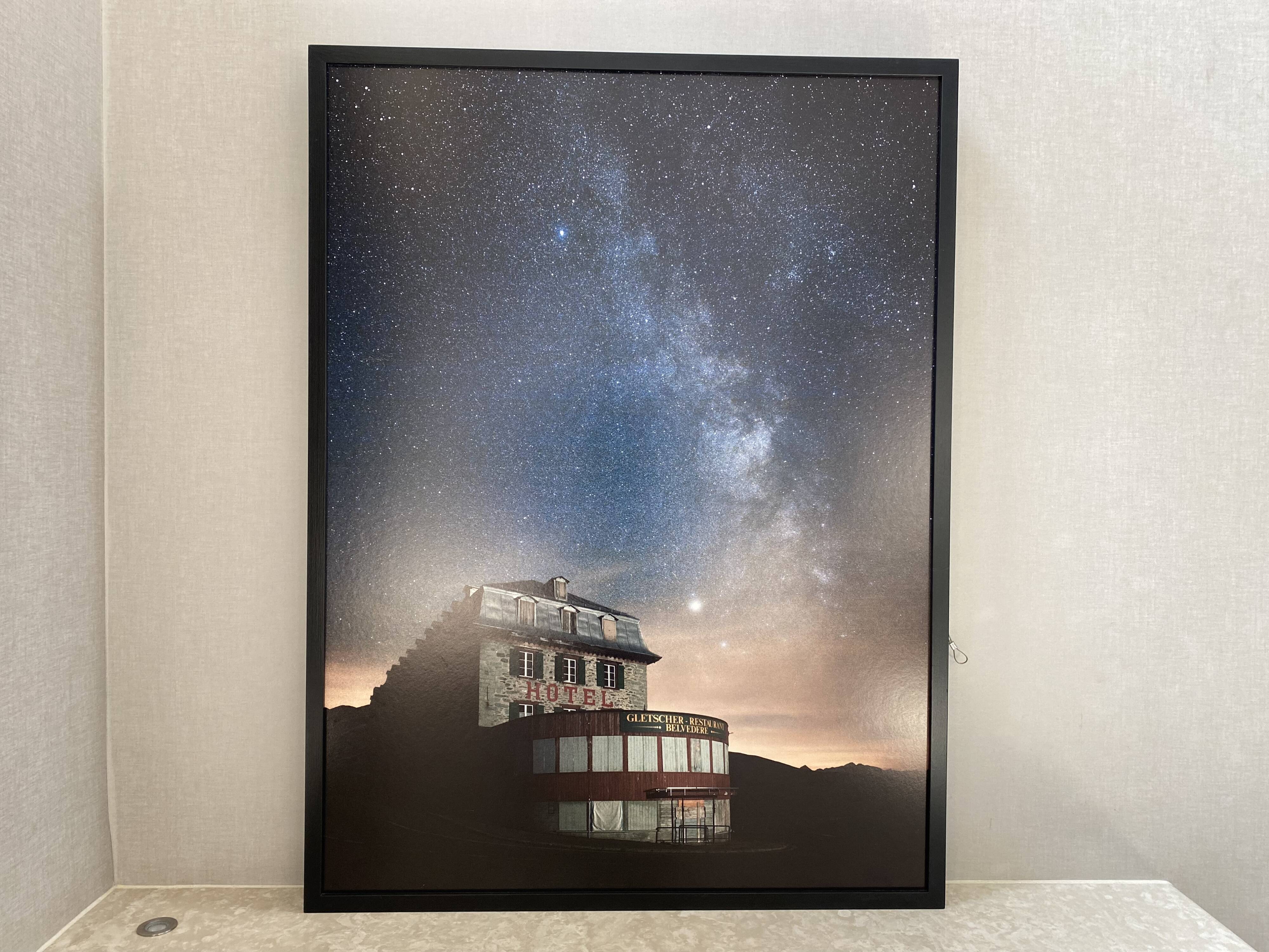 Abandoned hotel at the Furka Pass — framed photograph in limited edition