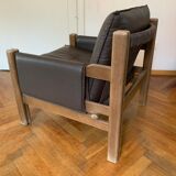 Leather armchair by Ton