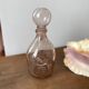Carafe en verre bullé rose Biot vintage années 60
