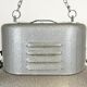 Oval industrial polish factory pendant lamp from mesko, 1970s