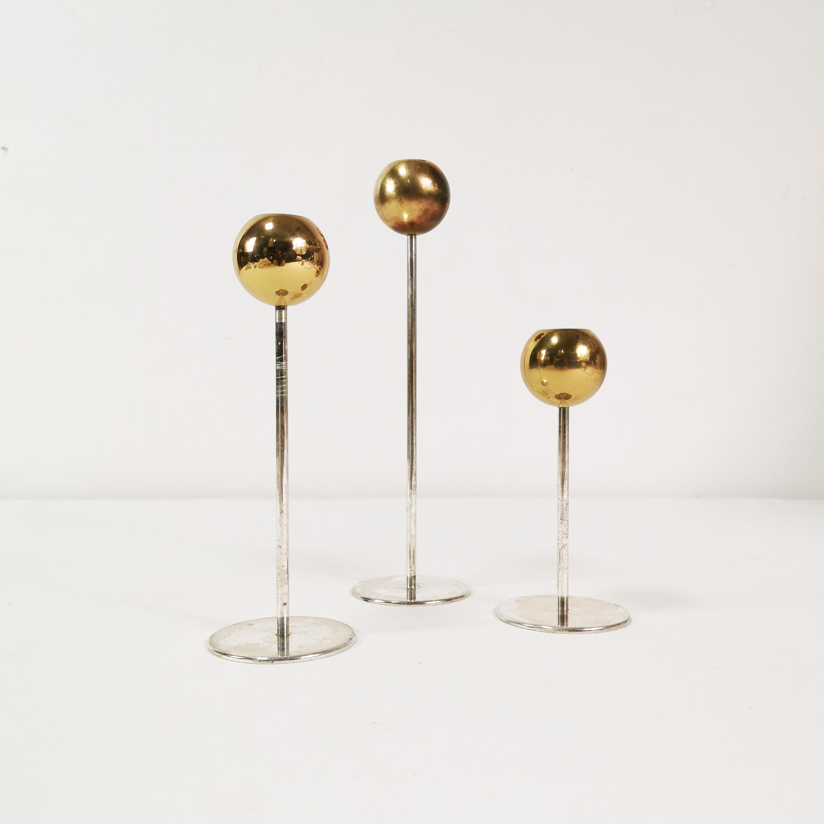 Modernist WMF candlesticks, Germany 1960s