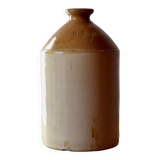 Ancienne jarre à rhum britannique en grès vernissé SRD - Normandie - années 40.