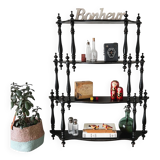 Wooden shelf, 4 shelves