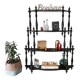 Wooden shelf, 4 shelves
