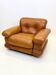 Fauteuil « Pompon » cuir, Italie 1970s