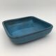 Hollow cup enamelled terracotta, turquoise, by Dawn Chatoney - 20th, 21st century
