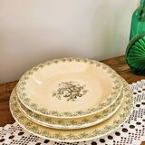 Plat creux en terre de fer gien - louis xv
