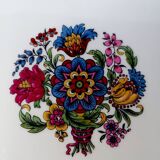 Limoges porcelain tray with floral bouquet motifs, early 20th century