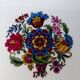 Limoges porcelain tray with floral bouquet motifs, early 20th century