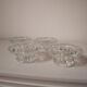 Lot de 4 bougeoirs ronds en verre ciselé Luminarc