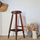Tabouret haut d'atelier patiné