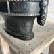 Pair of antique cast iron planters