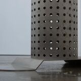 Postmodern stainless steel dining table, c.1980