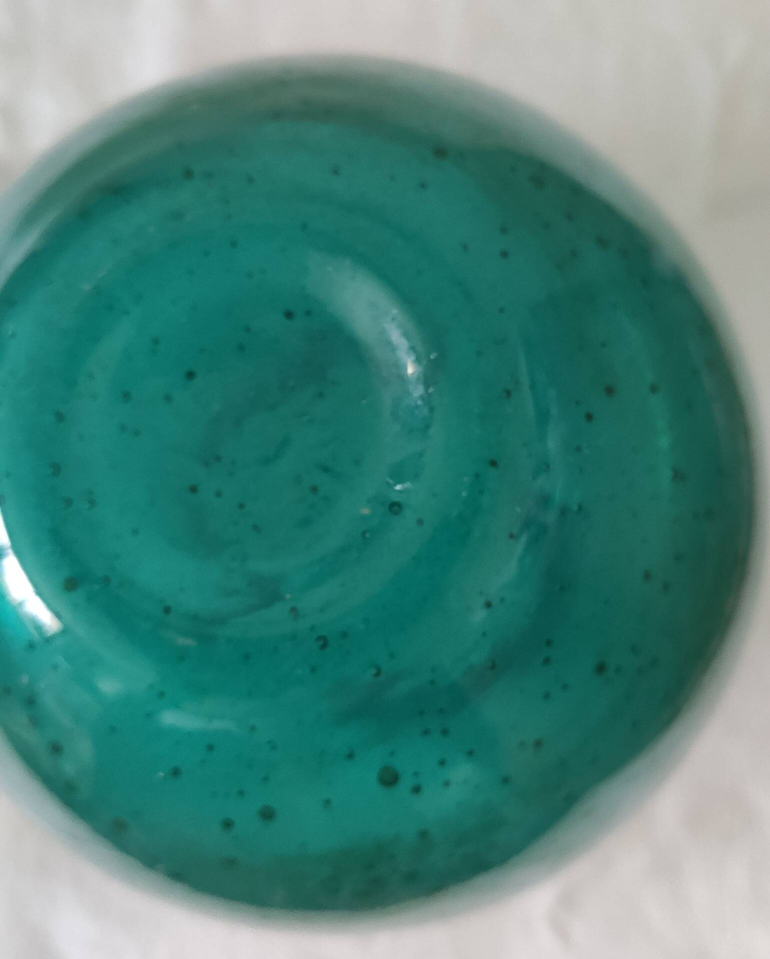 Blown glass round vase, vintage