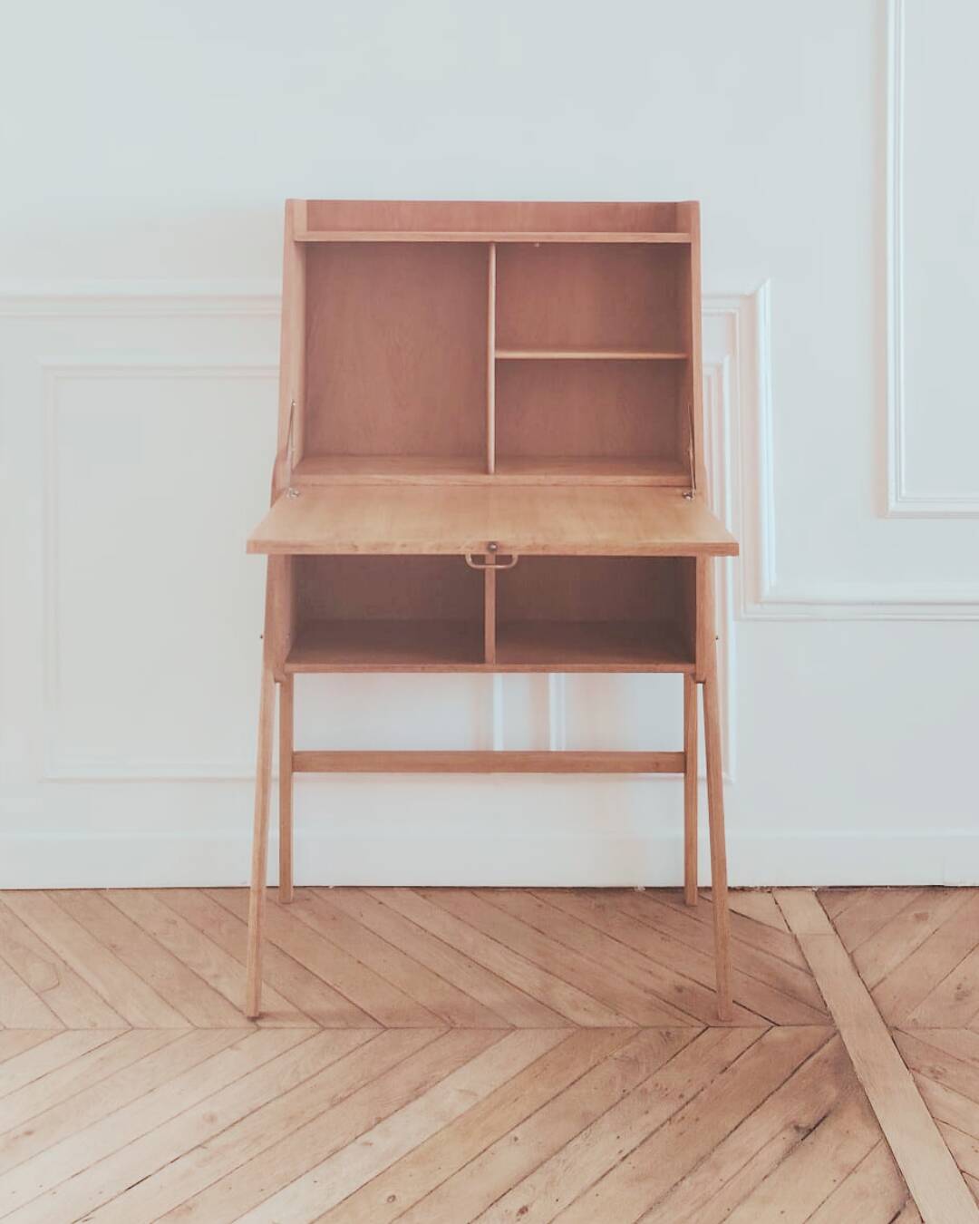 Renovated vintage Scandinavian secretary, 1950s-60s.