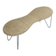 Banc en osier IKEA Peanut, Suède, années 1980