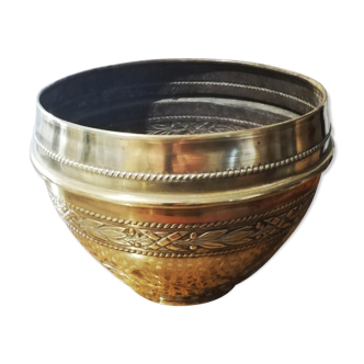 Cache pot en laiton