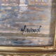 Peinture post-impressionniste huile panneau signée H. Wood Place Concorde PARIS