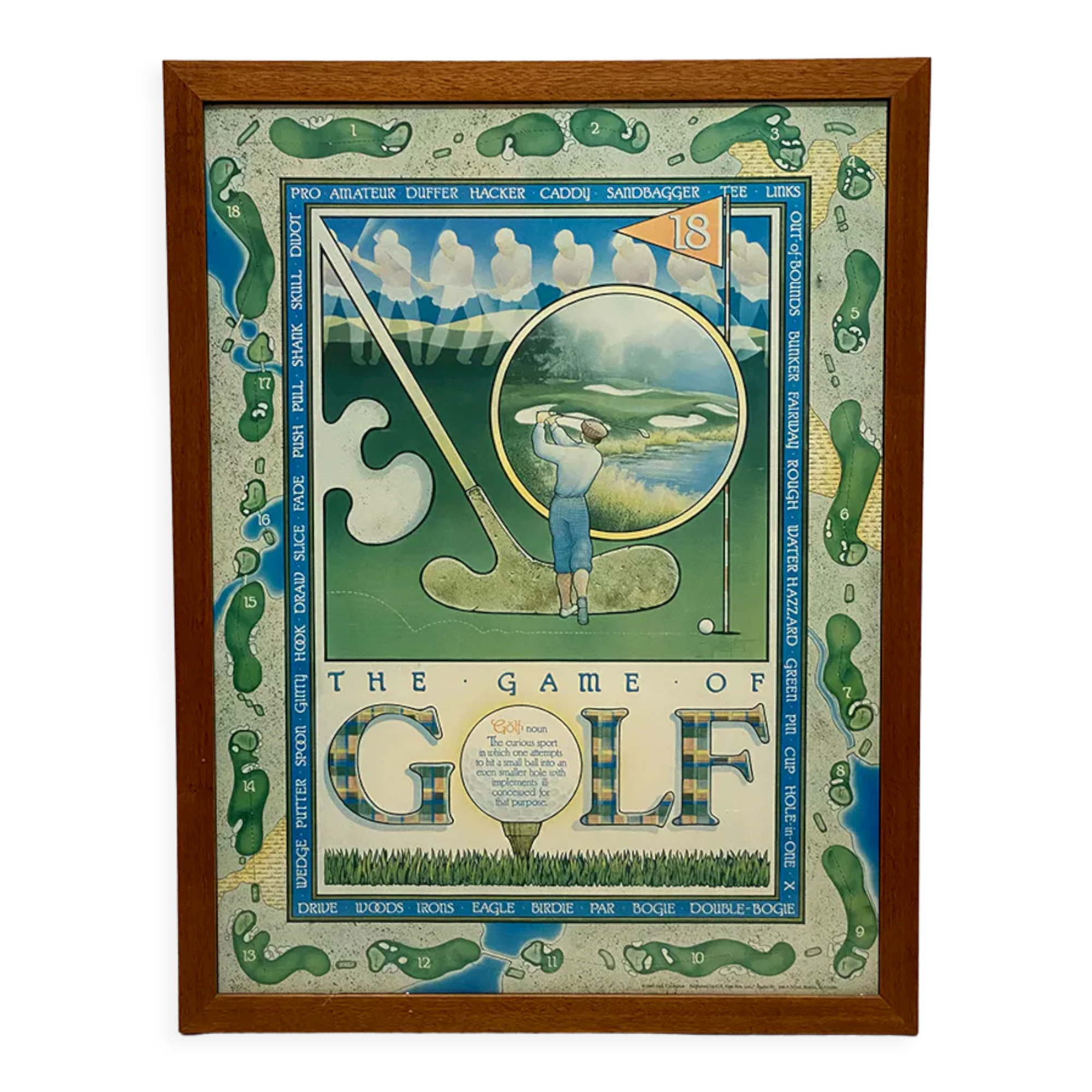 Poster "The Game of Golf"Jack Crompton 1985