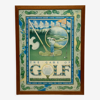 Affiche "The Game of Golf"Jack Crompton 1985