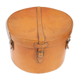 Leather hat trunk
