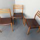 Set of 3 teak chairs, model 78 by Niels Otto Möller for JL Möllers Möbelfabrik, Denmark, 1960s