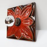 Vintage wandlamp keramiek jaren 60