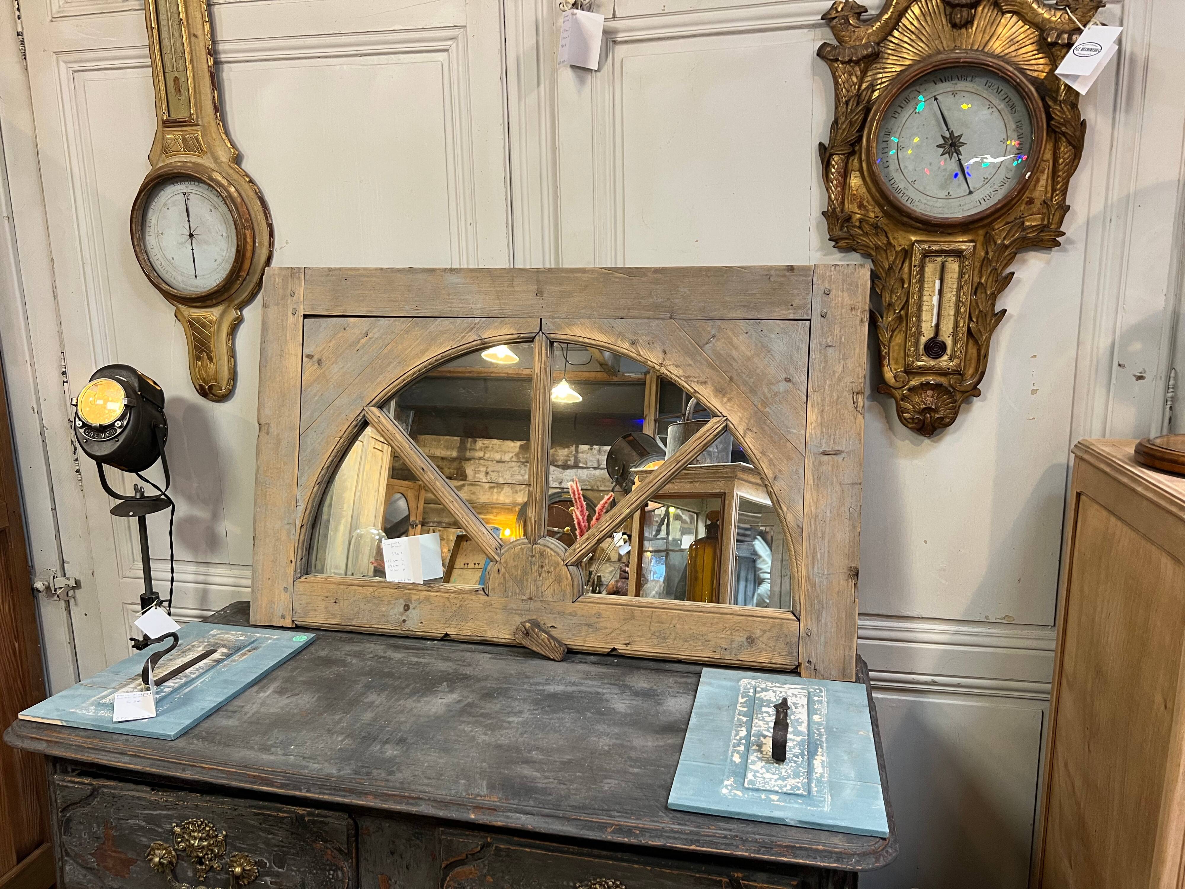 Patinated pine mirror frame no.