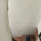 Freeform mirror 80x40cm from the 60s-70s