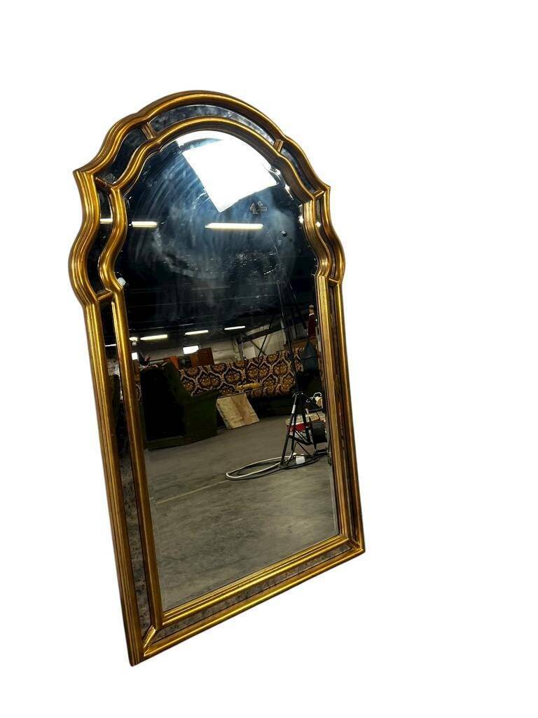 Miroir mural vintage incurvé / miroir Deknudt